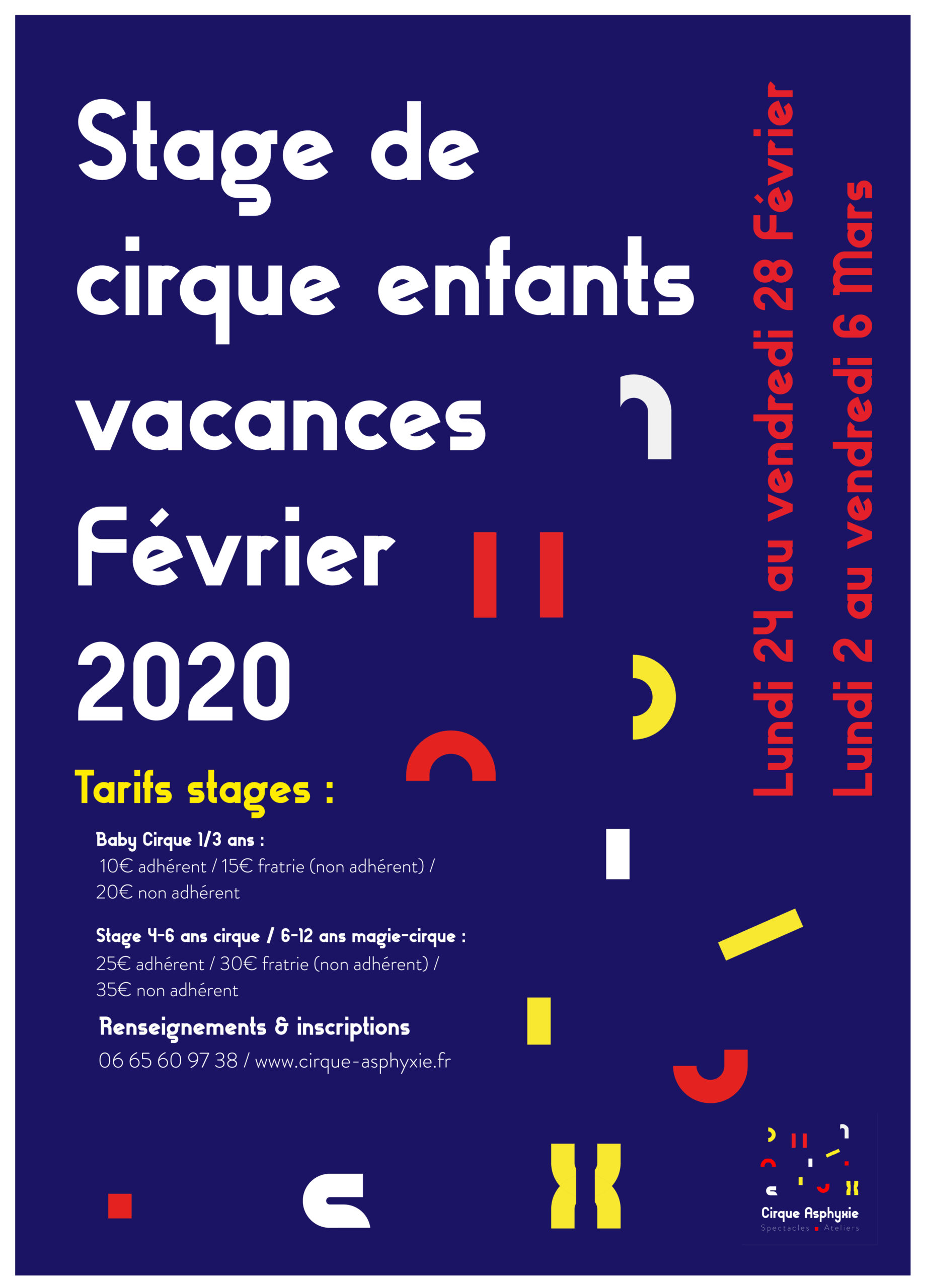 Affiche Vacances Cirque Asphyxie